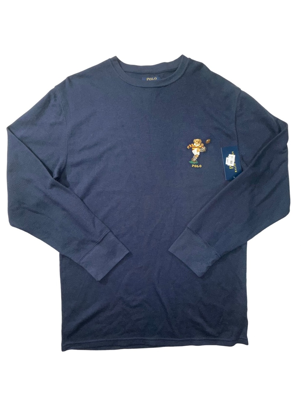 Polo Ralph Lauren Polo Bear Thermal Shirt Men’s 1X Navy Waffle Knit NWT